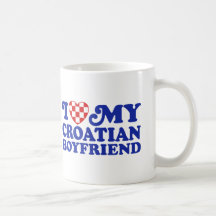 Eu amo meu namorado croata caneca