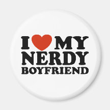 Eu amo meu namorado Nerdy Imãs