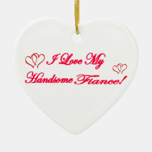 Eu amo meu noivo ornamentos