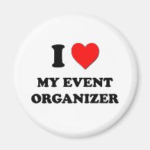 Eu amo meu organizador do evento imã