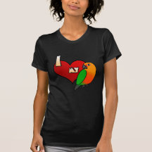 Eu amo meu t-shirt de Jenday Conure