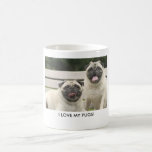 EU AMO MEUS PUGS! CANECAS