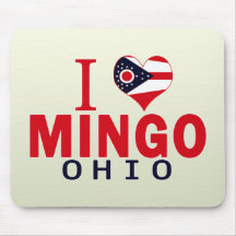 Eu amo Mingo, Ohio Mouse Pads