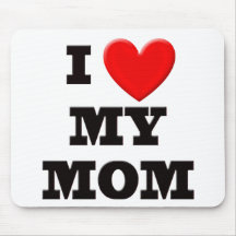 Eu amo minha mamã mousepads