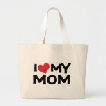 Eu amo minha sacola do clássico do dia das mães da bolsa para compra