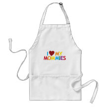 Eu amo minhas mamãs avental