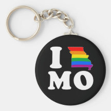 EU AMO MISSOURI ALEGRE - BRANCO - .PNG CHAVEIRO