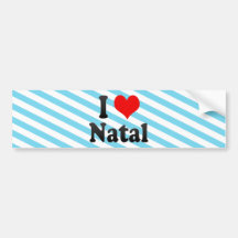 Eu amo natal, Brasil. Eu Amo O natal, Brasil Adesivo