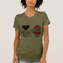 Eu amo nerd tshirt