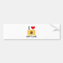 Eu amo Netuno New-jersey Adesivos