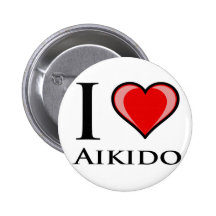 Eu amo o Aikido Botons