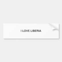 EU AMO o autocolante no vidro traseiro de LIBERIA Adesivos