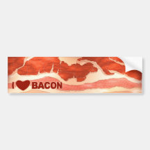 Eu amo o bacon adesivo