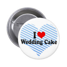 Eu amo o bolo de casamento botons