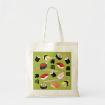 Eu amo o bolsa do sushi