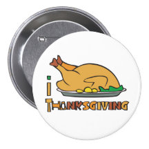 EU AMO o botão da ACÇÃO DE GRAÇAS Pins