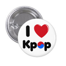 Eu amo o botão do kpop botons