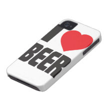 Eu amo o capa de iphone 4 da cerveja capas de iPhone 4 Case-Mate