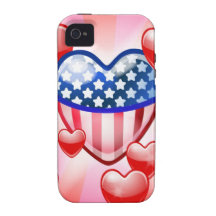 Eu amo o capa de iphone 4 de América