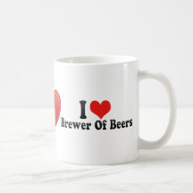 Eu amo o cervejeiro das cervejas canecas