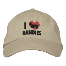 Eu amo o chapéu bordado dândis bones