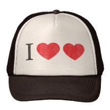 Eu amo o chapéu do amor bonés