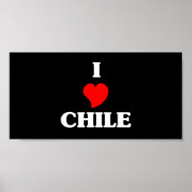 Eu amo o Chile Posters