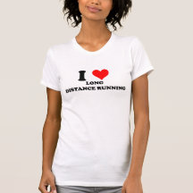 Eu amo o corredor interurbano camisetas