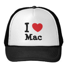 Eu amo o costume do coração do Mac personalizado Bones