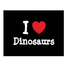 Eu amo o costume do coração dos dinossauros person cartao postal