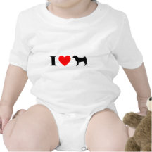 Eu amo o Creeper do bebê de Shar Peis Tshirts