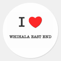 Eu amo o EXTREMO ORIENTAL de WHIHALA Adesivo