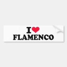 Eu amo o Flamenco Adesivos