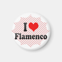 Eu amo o Flamenco Imãs
