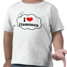 Eu amo o Flamenco T-shirts
