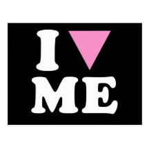 EU AMO O GAY MIM - BRANCO - .PNG CARTOES POSTAIS