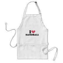 Eu amo o handball avental
