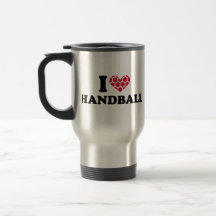Eu amo o handball caneca