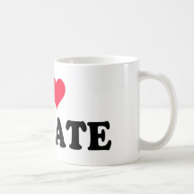Eu amo o karaté caneca