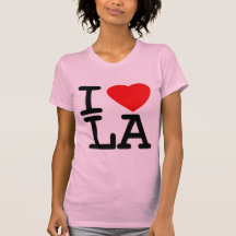 Eu amo o LA do coração Camisetas