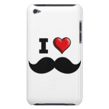 Eu amo o Moustache do bigode Capa iPod Touch