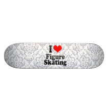 Eu amo o patinagem artística skate personalizado