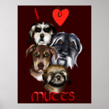 Eu amo o poster das vira-latas