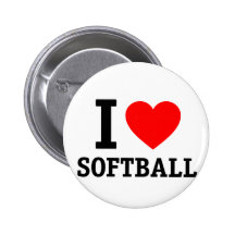 Eu amo o softball botons