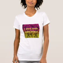 Eu amo o t-shirt das bandas do cabelo do anos 80