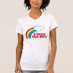 Eu amo o t-shirt do anos 80