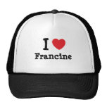 Eu amo o t-shirt do coração de Francine Bones