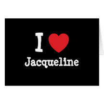 Eu amo o t-shirt do coração de Jacqueline Cartoes