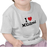 Eu amo o t-shirt do coração de Mildred