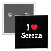Eu amo o t-shirt do coração de Serena Boton
